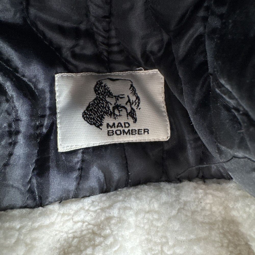 Mad Bomber Distressed‎ Leather Hat With Flaps Size M Men's Brown Recycled - Picture 5 of 8